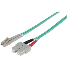 Intellinet 750912 száloptikás kábel 1 M LC SC OM3 Türkizkék (750912) kábel és adapter