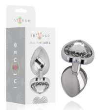 INTENSE ANAL TOYS INTENSE - FÉM ALUMÍNIUM ANÁLIS DUGÓ SZÍV FEHÉR MÉRET L anál