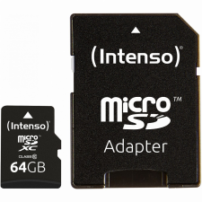 Intenso 64GB Intenso MicroSDXC 20MB/s +Adapter (3413490) - Memóriakártya memóriakártya