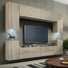Intenso Concept-26 nappali faliszekrény sor - 240 cm (sonoma tölgy) bútor