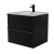 Intenso fiókos fürdőszobabútor mosdókagylóval - 50 cm (magasfényű fekete)