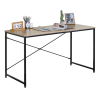 Intenso Home íróasztal / számítógépasztal 120x60cm | Masszív fém váz, fekete - Sonoma tölgy szín