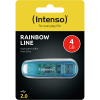 Intenso Rainbow Line 4GB USB 2.0  Áttetsző Kék (3502450)