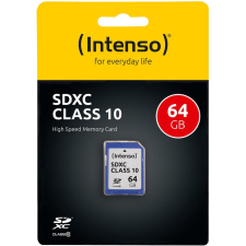 Intenso SD Card 64GB Intenso SDXC Class10 (3411490) memóriakártya