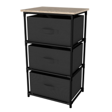 Intenso vászonfiókos komód 40 x 68 cm (3 fiók) bútor