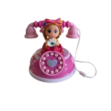 Interaktív telefon , babával hang és fény effektekkel , 15 cm elektronikus játék