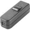 interBär 1 pólusú zsinórkapcsoló, 6 A 50 V/AC, fekete (8006-004.01)