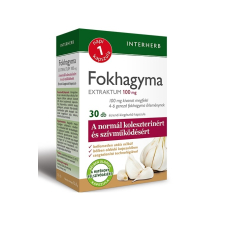 Interherb Fokhagyma Extraktum 100 mg 30db vitamin és táplálékkiegészítő