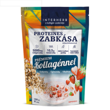 Interherb Interherb zabkása proteines eper ízű (prémium kollagénnel) 1000 g reform élelmiszer