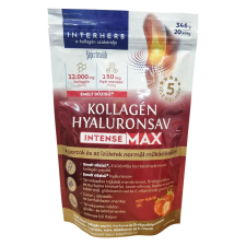 Interherb Kollagén Hyaluronsav Intense-Max porcépítő italpor - eper ízű 346g vitamin és táplálékkiegészítő