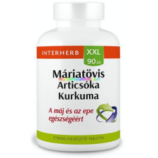 Interherb MÁRIATÖVIS &amp; ARTICSÓKA &amp; KURKUMA XXL, 90 db tabletta - Interherb vitamin és táplálékkiegészítő