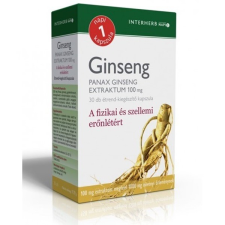Interherb NAPI1 Ginseng Panax Extraktum kapszula 100mg 30db vitamin és táplálékkiegészítő