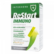 Interherb ReStart Immuno kapszula 30 db vitamin és táplálékkiegészítő