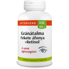 Interherb xxl gránátalma és fekete áfonya+retinol tabletta 90 b gyógyhatású készítmény