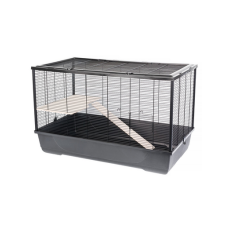 ,InterZoo, INTERZOO HARRY+WOOD ECO Rágcsáló ketrec 100 cm fekete ketrec, szállítóbox rágcsálóknak