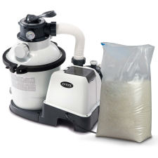 Intex Homokszűrő szivattyú 5700 l/h intex 26644 + 25 kg homok medence kiegészítő