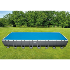 Intex kék polietilén napelemes medencetakaró 975 x 488 cm medence kiegészítő