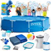Intex Keretes kerti medence 305 x 76 cm 15 az 1-ben INTEX 28202 + buborékgép INGYEN