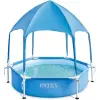 Intex Metal Frame Canopy Fémvázas Gyerekmedence 183x38cm Kék (28209) - Stabil Szerkezetű Gyermekmedence Könnyű Összeszereléssel és Tartós PVC Borítással