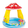 Intex Mushroom Baby Pool Felfújható Gyermekmedence 102x89cm (57114) - Gombatetős Árnyékolós Pancsoló Kicsiknek, Vidám és Biztonságos Medence Kültérre