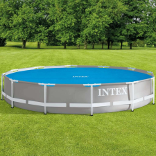 Intex polietilén napelemes medencetakaró 366cm, kék medence kiegészítő