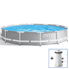 Intex : Prism Frame merev falú prémium medence szett - 366 x 76 cm medence