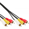 Intos InLine 89601 kompozit videó kábel 1,5 M 3 x RCA Fekete (89601)