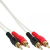 Intos InLine 89933Y audio kábel 10 M 2 x RCA Fehér (89933Y)