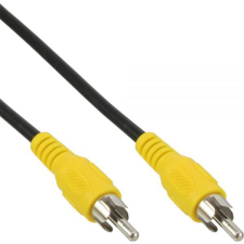 Intos InLine 89937C kompozit videó kábel 1 M RCA Fekete (89937C) kábel és adapter