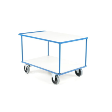 Intra Nagyméretű kézikocsi 500 kg teherbírás, 1200x800 mm rakfelület fékezhető kerekek szállítás, mozgatás