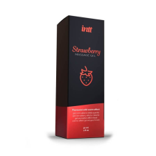 Intt Strawberry - stimuláló, melegítős masszázs gél (30 ml) masszázskrémek, masszázsolajok