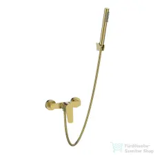 Invena ALONIA zuhany csaptelep, zuhanyszettel, szálcsiszolt arany BN-70-009-V csaptelep