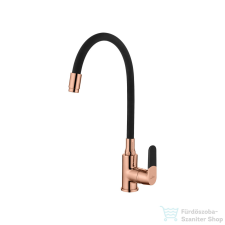 Invena GLAMOUR mosogató csaptelep,fekete/rózsa arany BZ-08-L14-V csaptelep