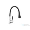Invena HULA 2 funkciós mosogató csaptelep flexibilis kifolyócsővel,fekete/króm BZ-85-L04-L