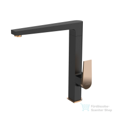 Invena MIDNIGHT mosogató csaptelep,fekete/rózsa arany BZ-35-014-V csaptelep