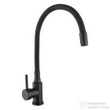 Invena SILVA konyhai csaptelep, flexibilis kifolyócsővel, fekete BZ-86-004-L csaptelep