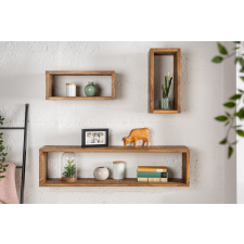 INVICTA 3 fali polc készlet Miley barna / mangó bútor