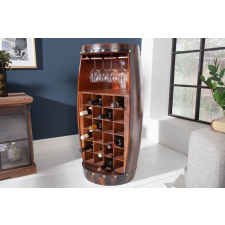 INVICTA Borospalacktartó vitrin Winebar 97 cm barna fenyő bútor