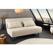 INVICTA Converta fekvőhellyé alakítható kanapé 140 cm bézs kord bútor
