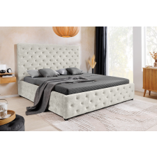 INVICTA Design ágy Laney 160 x 200 cm pezsgő bézs bársony ágyneműtartóval ágy és ágykellék