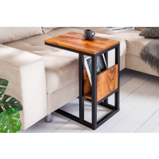 INVICTA Design asztal laptophoz tárolóhellyel Maliha 45 cm Sheesham bútor