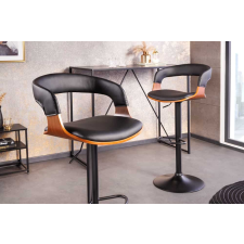 INVICTA Design forgó bárszék Uriela dió / fekete bútor