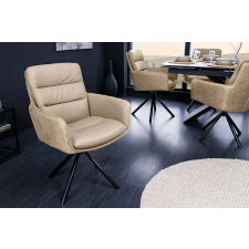 INVICTA Design forgószék Maddison III bézs bőr bútor