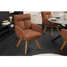 INVICTA Design forgószék Maddison VI rozsdabarna zsenília bükk lábak bútor