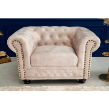 INVICTA Design fotel Chesterfield pezsgő bársony bútor
