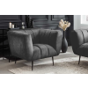 INVICTA Design fotel Nikolai szürke bársony