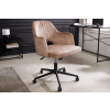 INVICTA Design irodai szék Laney szürkés bézs bársony
