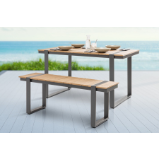 INVICTA Design kerti ülőpad Gazelle 123 cm WPC kerti bútor