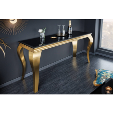 INVICTA Design konzol Rococo 140 cm fekete / arany bútor