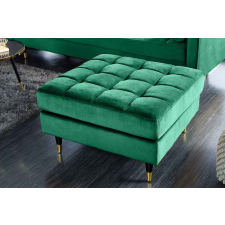 INVICTA Design puff Adan 80 cm smaragdzöld bársony bútor